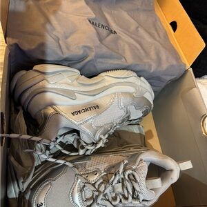 Balenciaga Light Gray Athletic Shoes